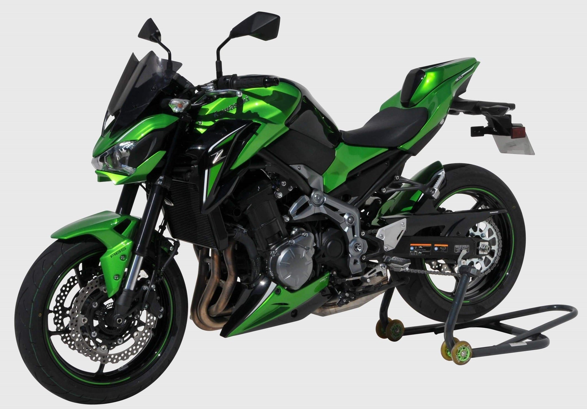 Belly Pan | Spark Black/Lime Green/Stardust White | Kawasaki Z 900 2019-2019