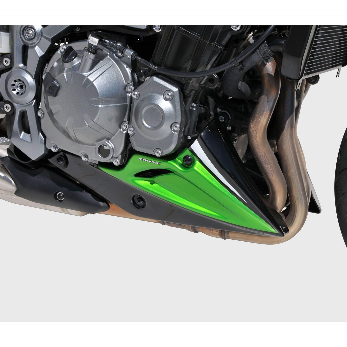 Belly Pan | Met Black/Met Green/Met White (Spark Black/Lime Green/Stardust White) | Kawasaki Z 900 2017-2018