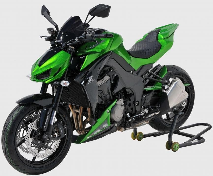 Belly Pan | Met Green & Met Black (Golden Blazed Green & Spark Black) | Kawasaki Z 1000 2015-2017