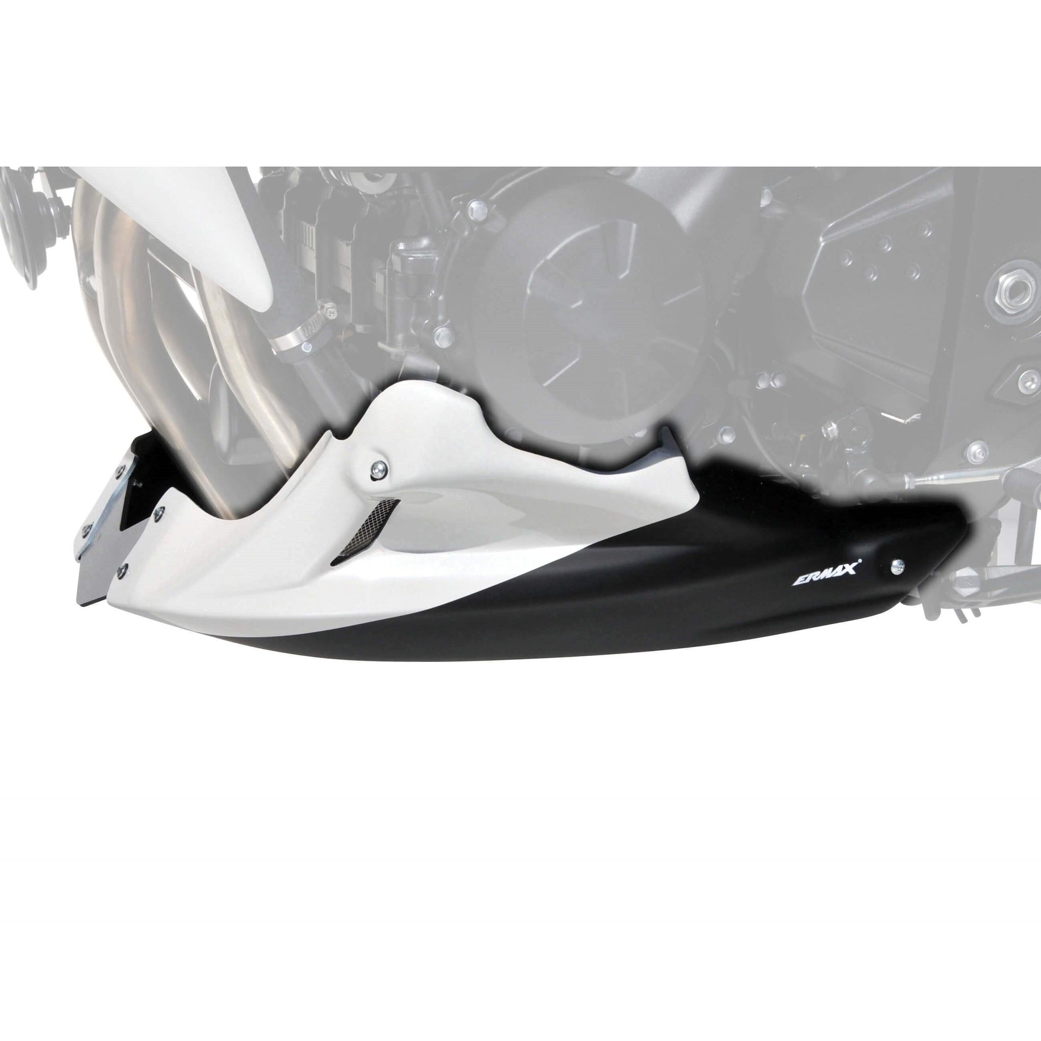 Belly Pan | Metallic White/Metallic Black (Pearl Stardust White/Spark Black) | Kawasaki Z 750 2010-2010