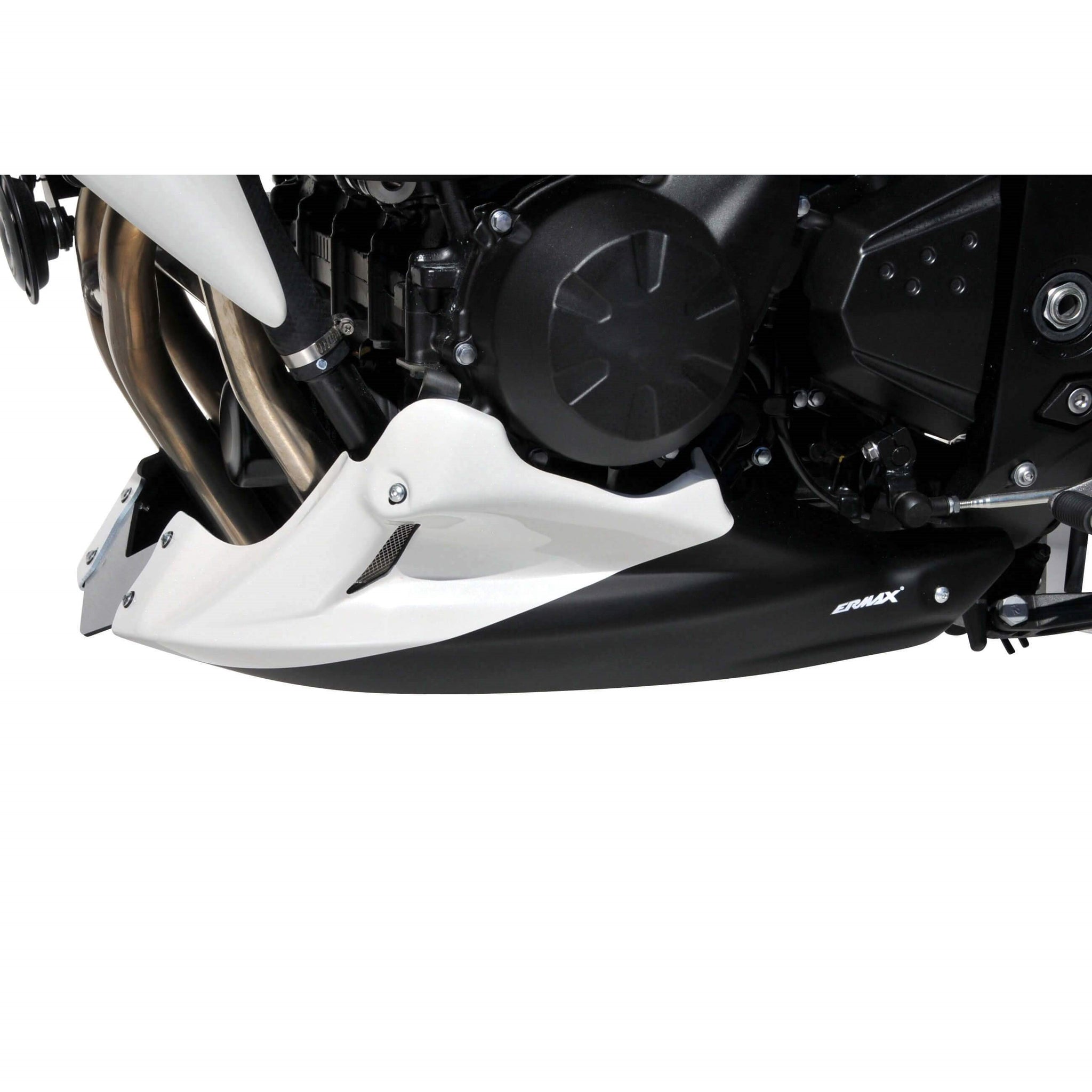 Belly Pan | Metallic White/Metallic Black (Pearl Stardust White/Spark Black) | Kawasaki Z 750 2010-2010