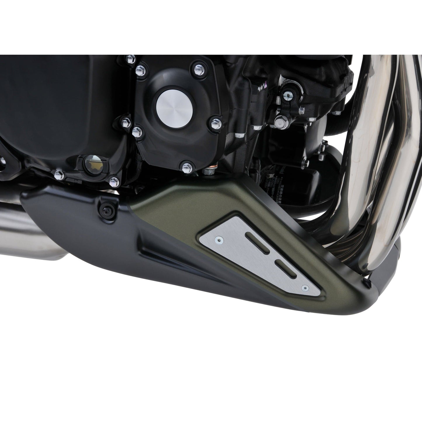 Belly Pan | Matte Metallic Green/Matte Black | Kawasaki Z 900 RS 2017-Current