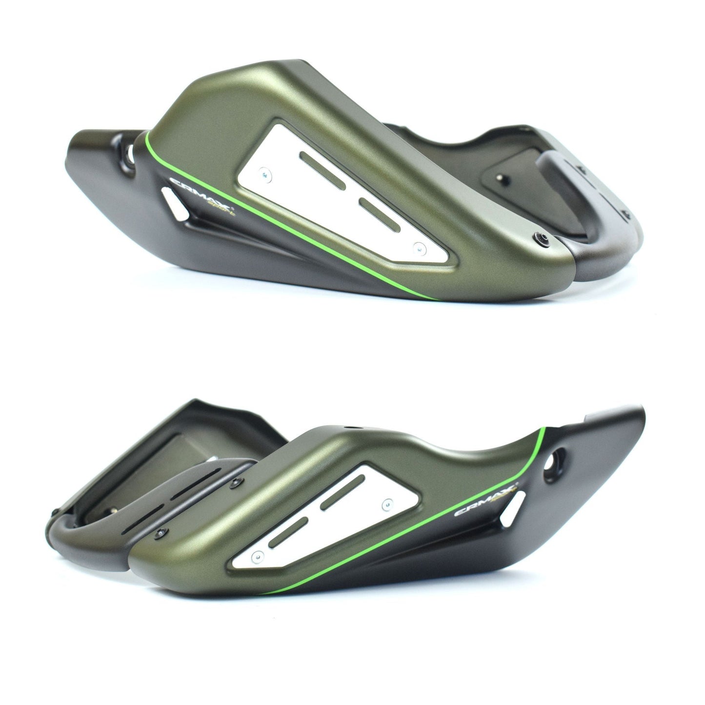 Belly Pan | Green Matte Metallic/Flat Ebony [45l]/Lime Green [777] | Kawasaki Z 900 RS 2017-Current