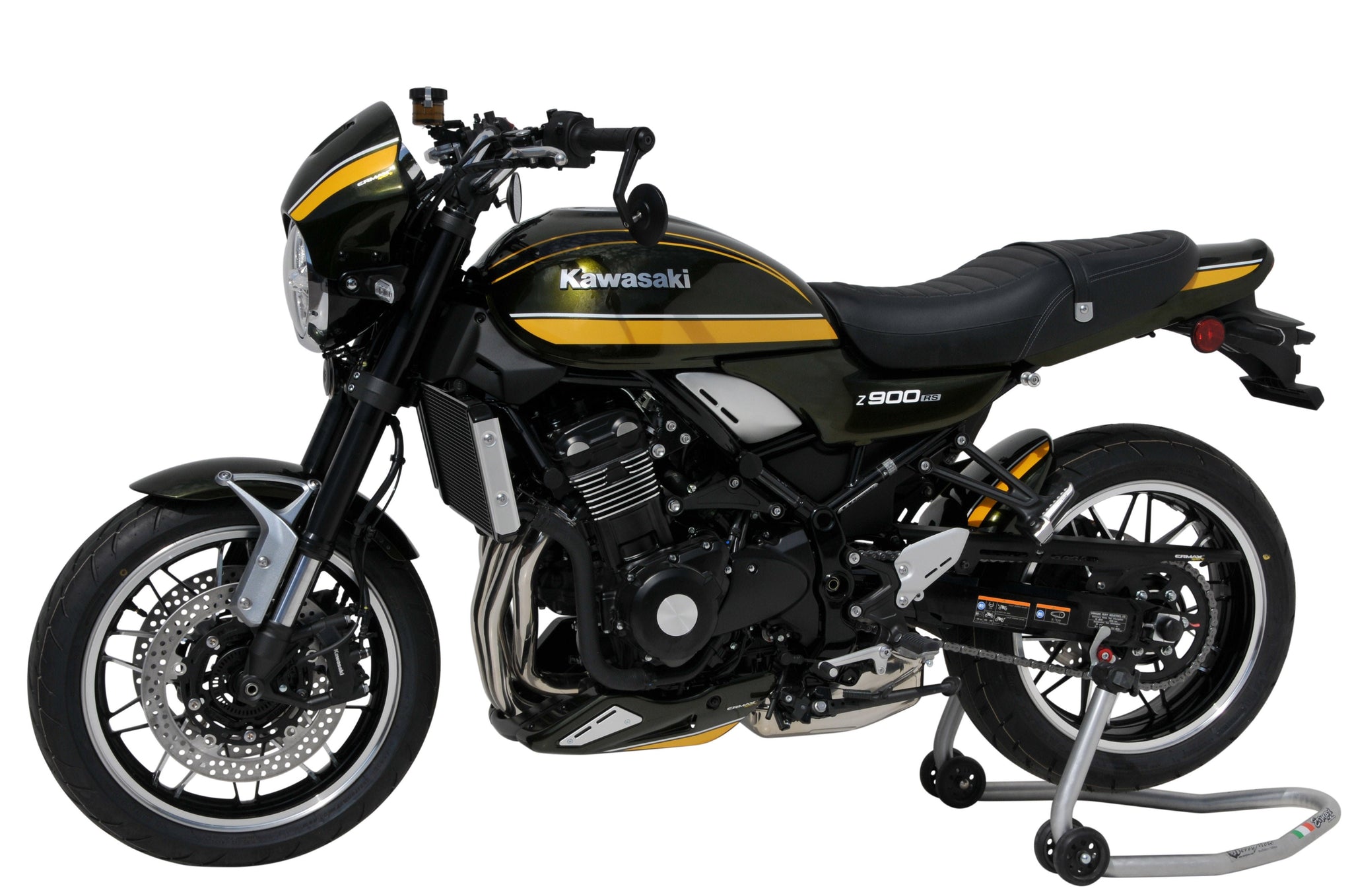 Belly Pan | Ebony [H8]/Silver/White | Kawasaki Z 900 RS 2017-Current